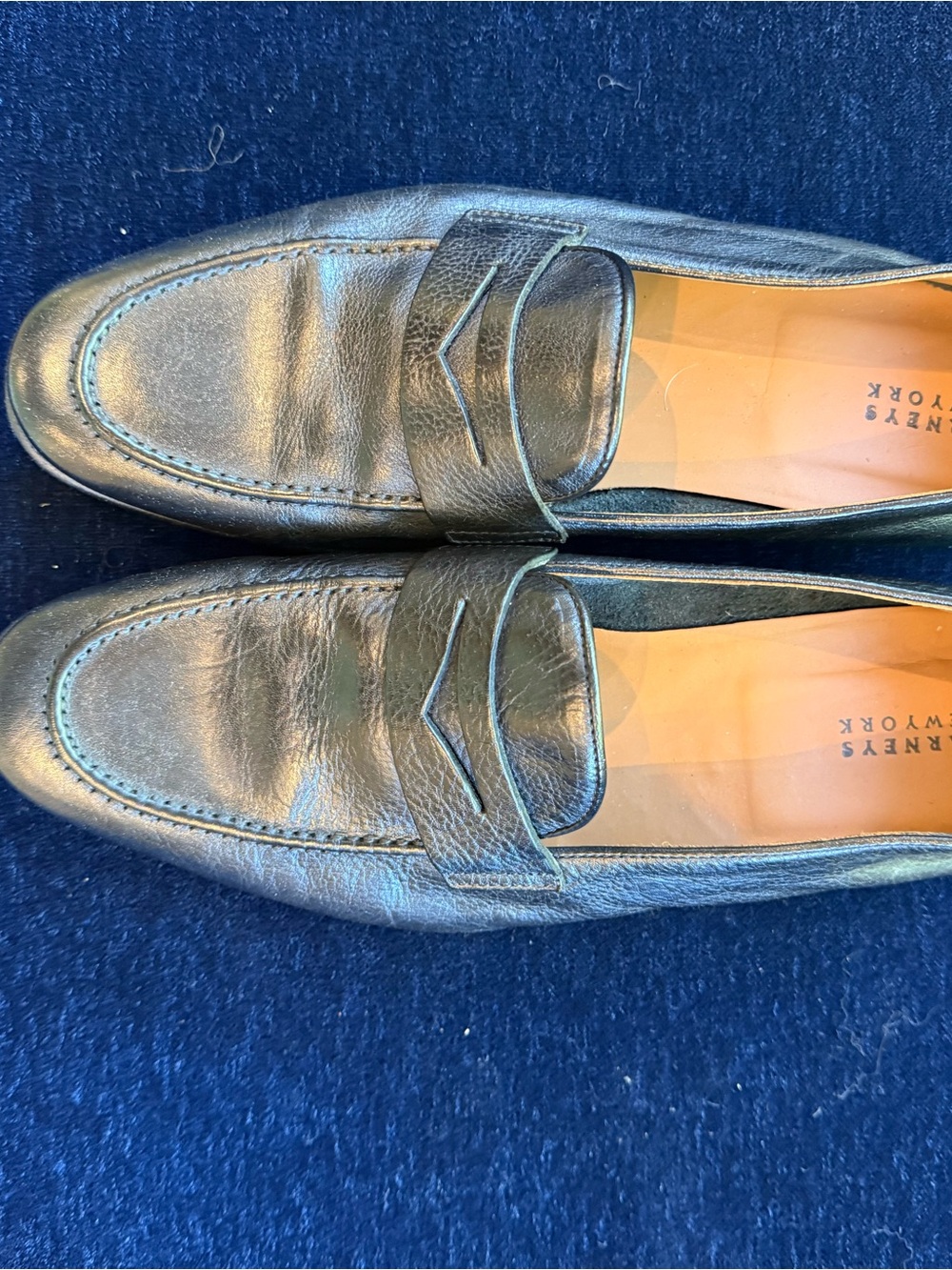 Barney's Black Loafers